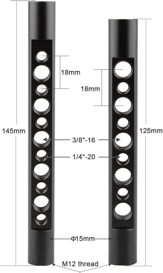 CAMVATE DSLR Camera Cage Top Handle Wood Grip Compatible for Sony Panasonnic - 1175