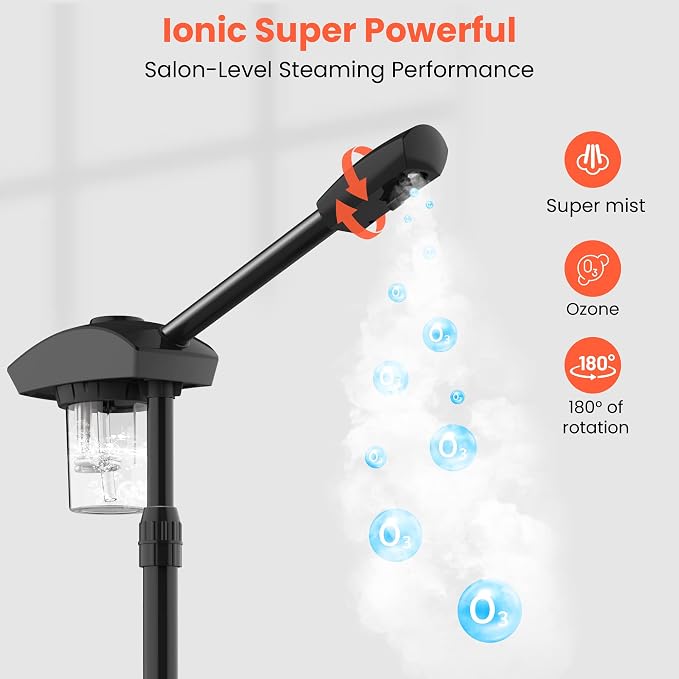 TASALON Ionic Facial Steamer, Professional Face Steamer - Image 4