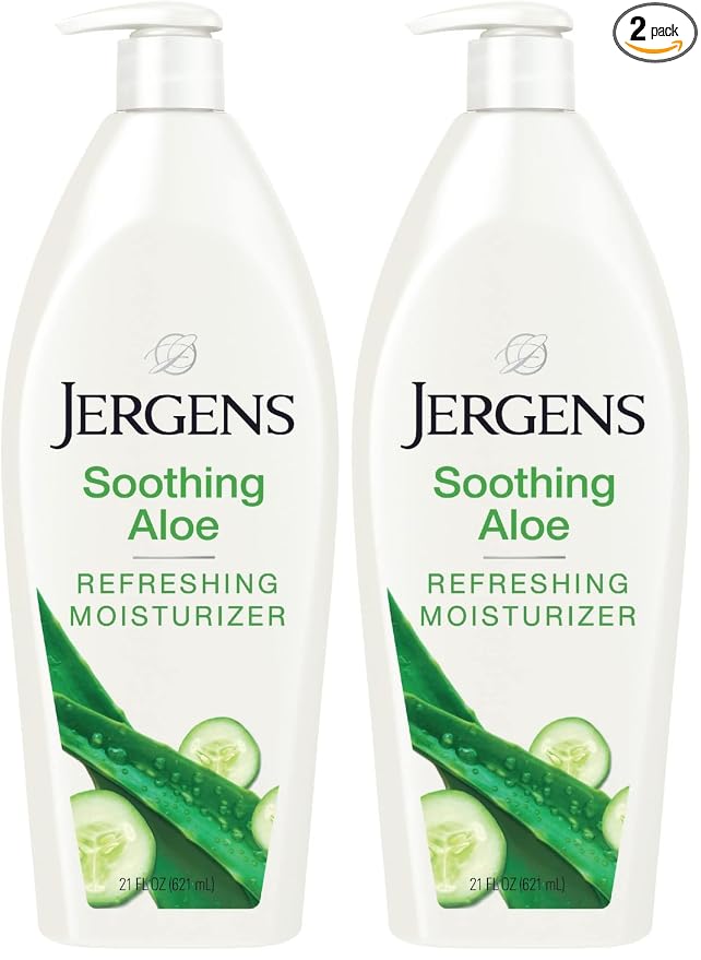 Jergens Soothing Aloe Body Lotion, Aloe Vera Body and Hand Moisturizer by Jergens
