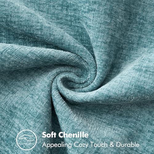 MIULEE Decorative Couch Throw Pillow Covers 16x16 Inch Coastal Aqua Blue - Image 4