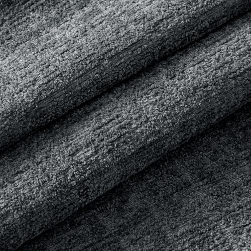 MIULEE Couch Pillow Covers Textured Chenille Home Decor 24x24 Dark Grey - Image 2