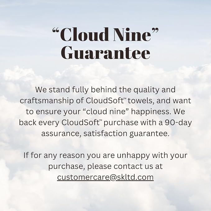 SKL Home CloudSoft 100% Cotton Luxury 6-Piece Towel Set, 600 GSM, Ultra Plush & - Image 10