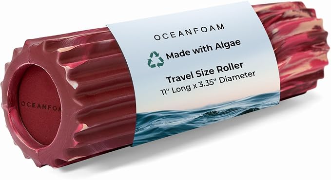 Oceanfoam Ripple Travel Foam Roller Firm Mini Foam Roller by Oceanfoam