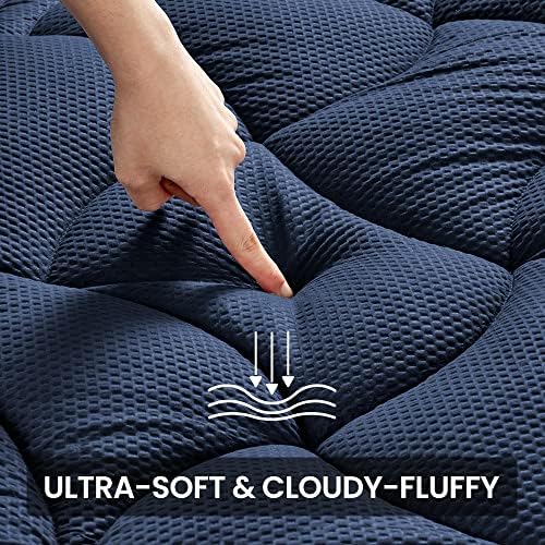 SLEEP ZONE King Size Cooling Mattress Topper, Premium Zoned Cool Mattress Pad - Image 2