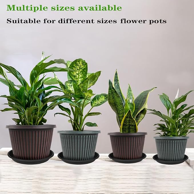 6 Pack of 12 inch Plant Saucer Plant Tray, Plastic Plant Saucer 12 inch - Image 4