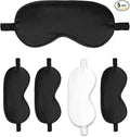 Sleep Masks 5PACK Silk Eyes Cover Satin Eye Mask Silky Blackout Soft Blindfold by WJingYiJia