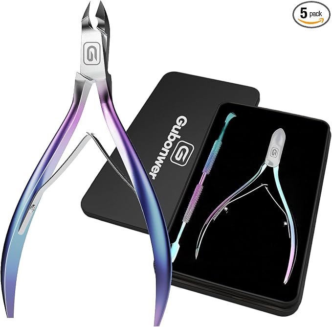 Cuticle Trimmer 3/4 Jaw Extremely Sharp Cuticle Nippers Scissors Stainless by Gubonwer