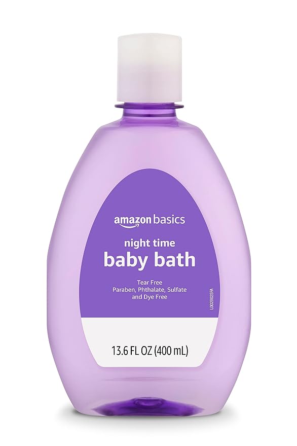 Amazon Basics Hypoallergenic Tear-Free Night-Time Baby Calming Bath, Soothing - Image 2