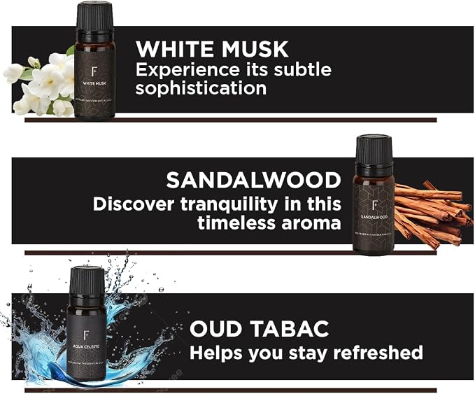 Folkulture Essential Oils Set for Men for Diffuser | Set of 6 Home Fragrance - Image 3