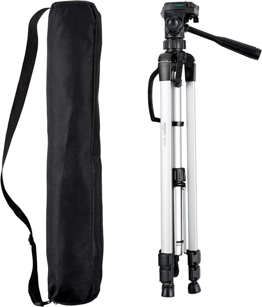 Amazon Basics 60 inch Lightweight Tripod with Bag, Black