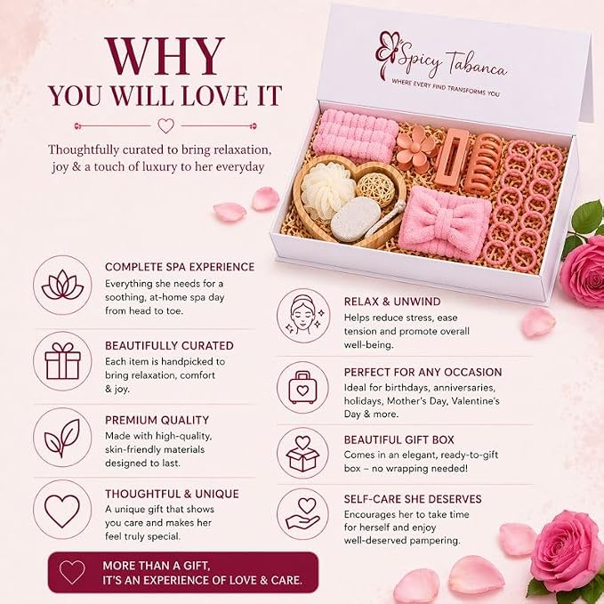 Ultimate 25-Piece Spa Gift Set for Women, Mother’s Day Gift for Mom, Self Care - Image 3