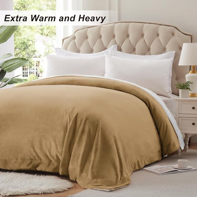 KAWAHOME Sherpa Fleece Queen Size Blanket - Image 5