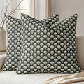 MIULEE Floral Print Decorative Pillow Covers 18x18 by MIULEE