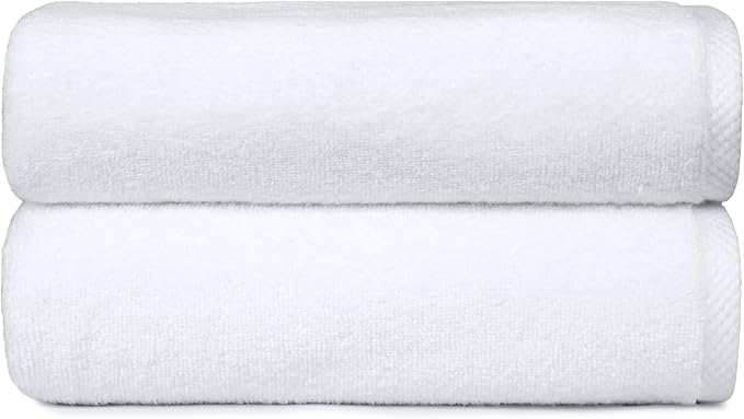 Amazon Basics 2-Piece Quick-Dry Oversize Bath Towel, 100% Cotton - Image 2