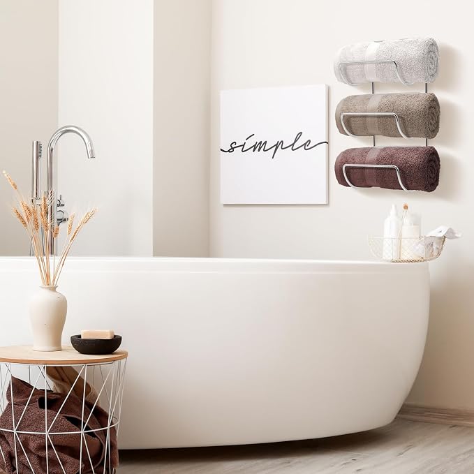 Sorbus Towel Holder for Bathroom Wall - Image 3