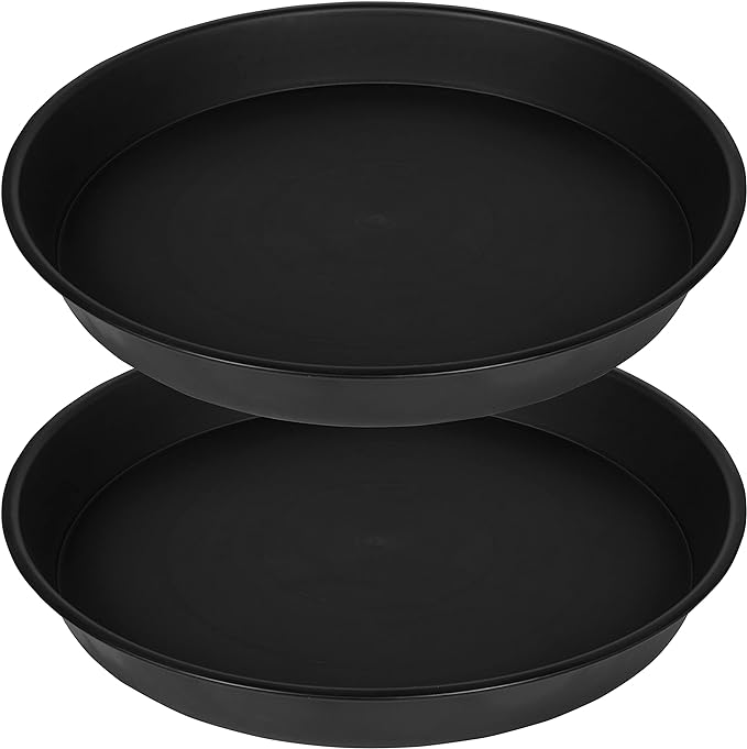 2 Pack Bird Bath Bowl 14", 1.6" Depth, 13 14 15 16 17 20 24 inch Plastic by Bleuhome