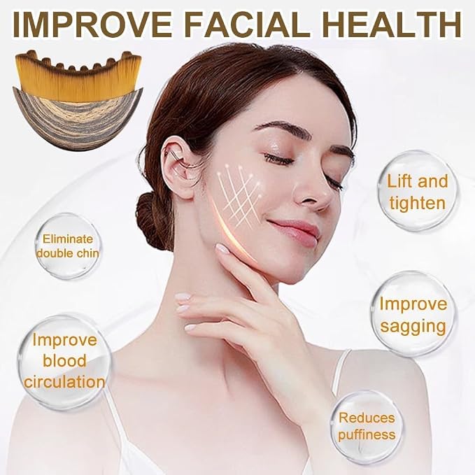 New Lymphatic Contour Face Brush, Manual Lymphatic Drainage Massager, - Image 9