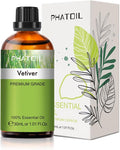 Vetiver Essential Oil, 1.01Fl.Oz PHATOIL Pure Essential Oil Singles by PHATOIL