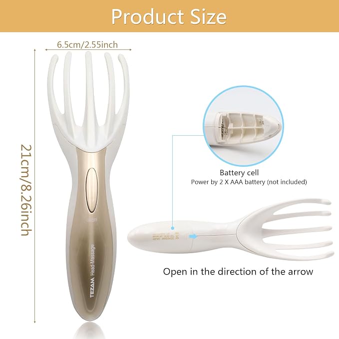Electric Head Massager Neck Massage Octopus Scalp Stress Relax Spa Therapy - Image 2
