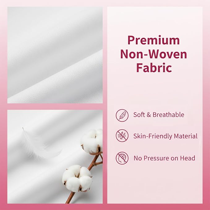 100 PCS Disposable Headbands for Spa, Stretch Non-woven Facial Headband - Image 3