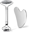 Gua Sha & Face Roller, Stainless Steel Gua Sha Facial Tools by Unknown