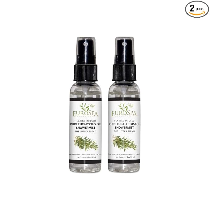 EuroSpa Aromatics Pure Eucalyptus Oil ShowerMist and Steam Room Spray, by EuroSpa+Aromatics