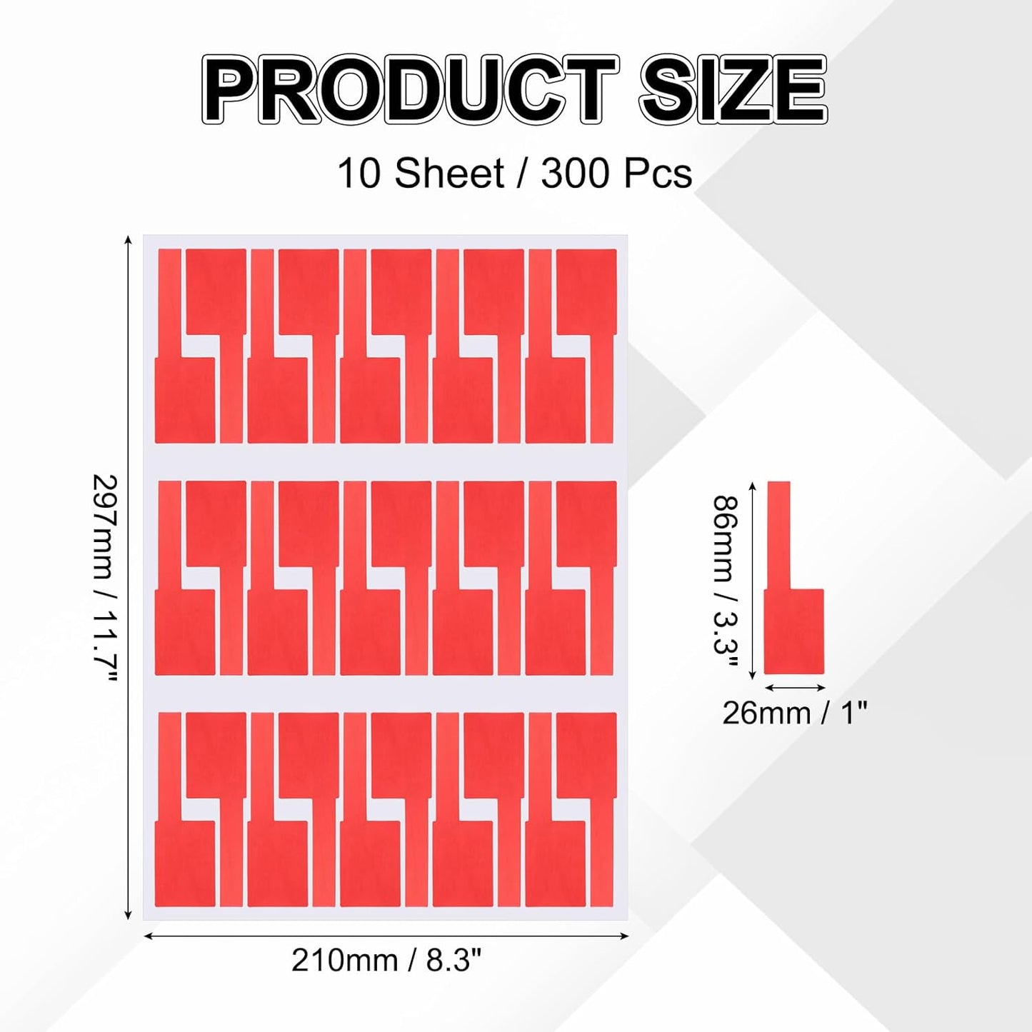 uxcell 300 Pcs Cable Labels, Waterproof Wire Cord Labels Tags, Cord Organizer Management Tags for Charger Cable Organizer Wire Markers Printer and Handwriting, Red