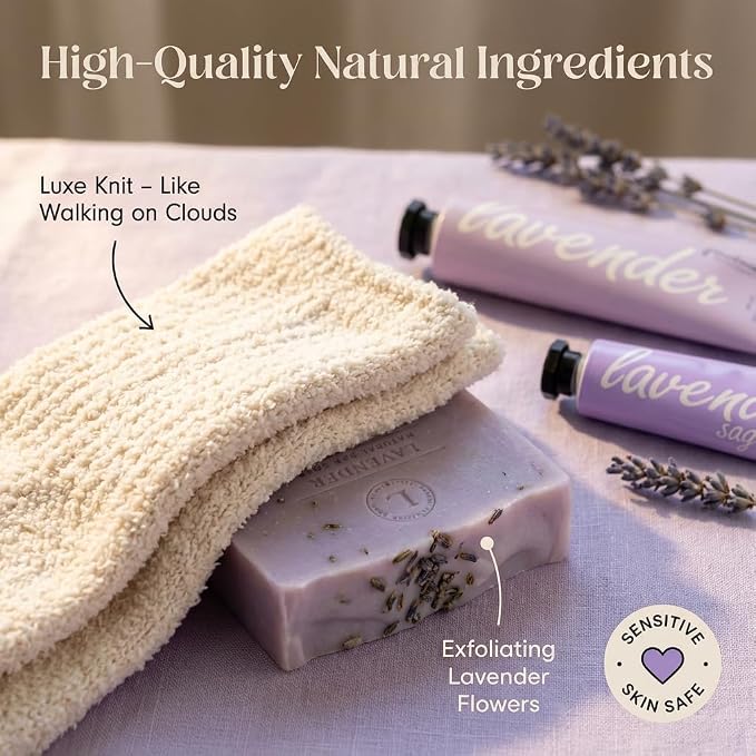 Unboxme Luxury Lavender Spa Gift Set – Relaxation Gift Basket & Care Package - Image 6