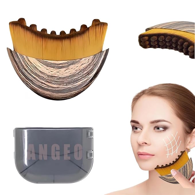 ANGEO Lymphatic Contour Face Brush – Soft Bristle Lymphatic Drainage Massager - Image 2