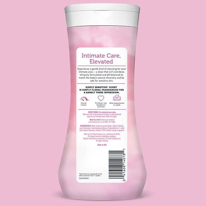 Summer’s Eve Simply Sensitive All-Over Daily Feminine Wash, Gentle pH-Balanced - Image 8