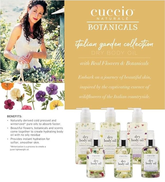 Cuccio Naturale Hydrating Dry Body Oil – Violet & Delicate Peony, - Image 2
