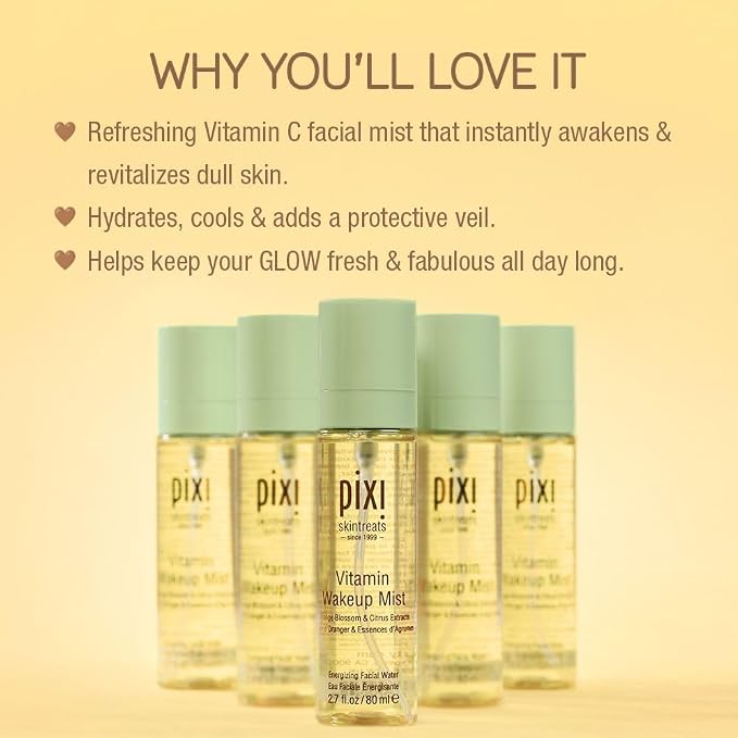 Pixi Vitamin-C Wakeup Mist | Helps Cool, and Wake Up Skin | Adds Hydration | - Image 3