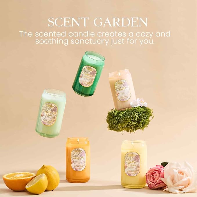 M&SENSE Aromatherapy Yellow Soy Scented Candle - Image 4