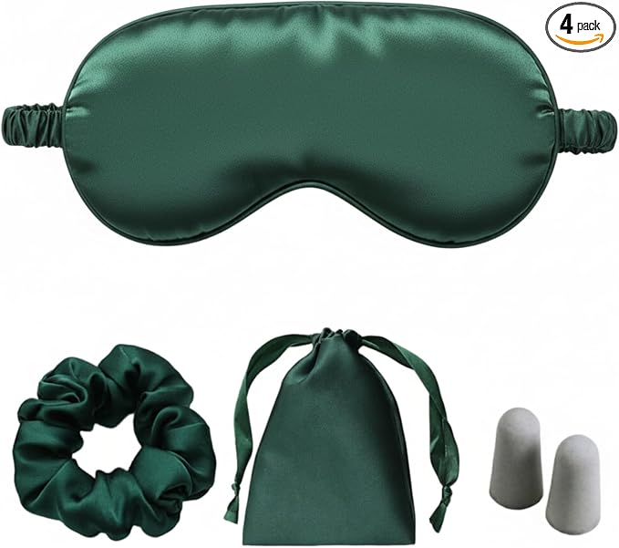 Silk Satin Sleeping Eye Mask, Soft Breathable Blackout Eyeshade Eye Cover by LCBD