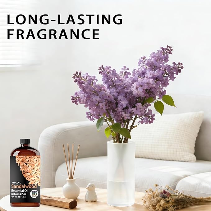Sandalwood Essential Oil, Sandalwood Oil 16 Fl Oz 480 ML - Image 4