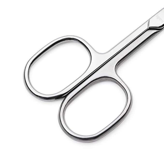LIVINGO Premium Manicure Nail Scissors, Dry Skin Curved Blade 3.5 inch - Image 8
