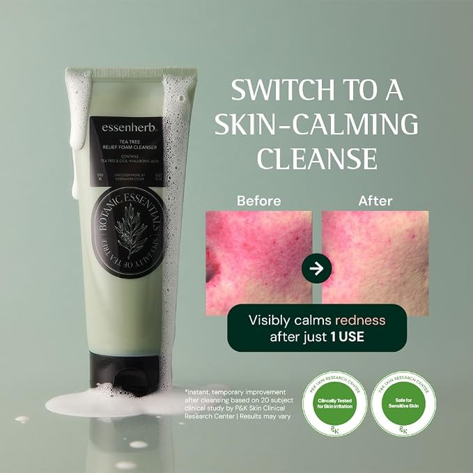Tea Tree relief Foam Cleanser – Gentle Daily Face Wash - Image 4