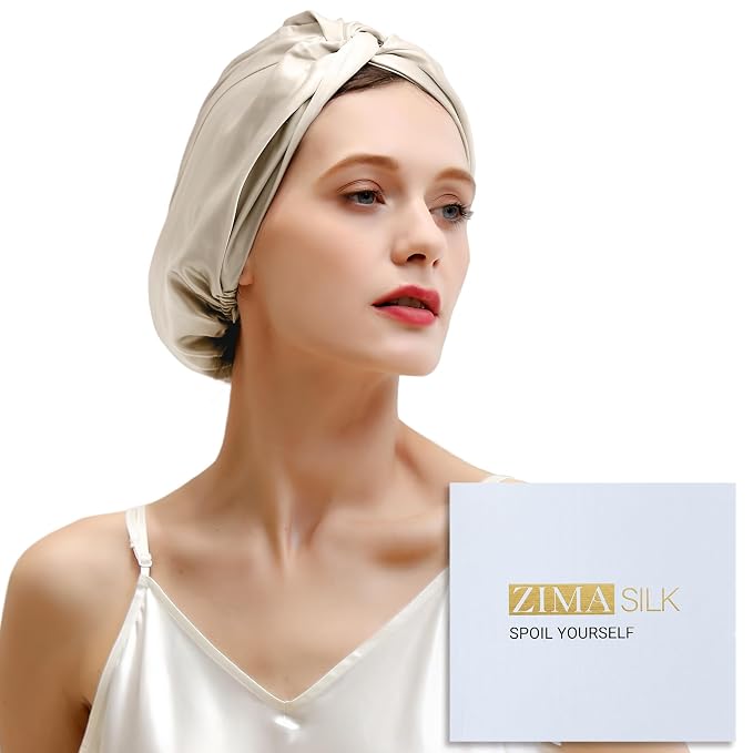 ZIMASILK 100% 22 Momme Mulberry Silk Bonnet by ZIMASILK