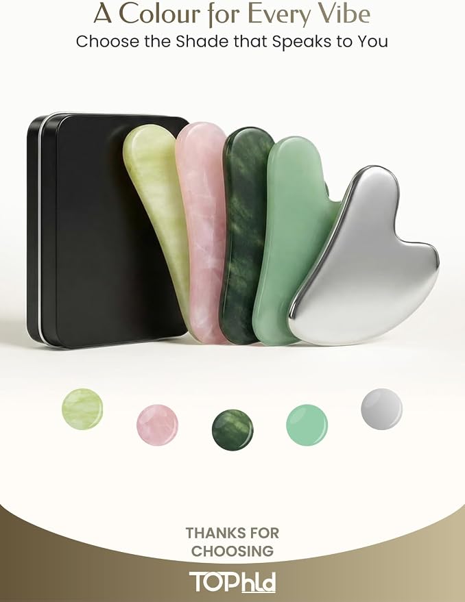 Gua Sha Facial Tool – Green Stone Guasha Tool - Image 8