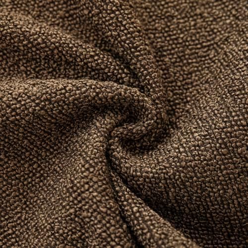 Foindtower Decorative Textured Boucle Throw Pillow Covers 26x26 Chocolate - Image 3