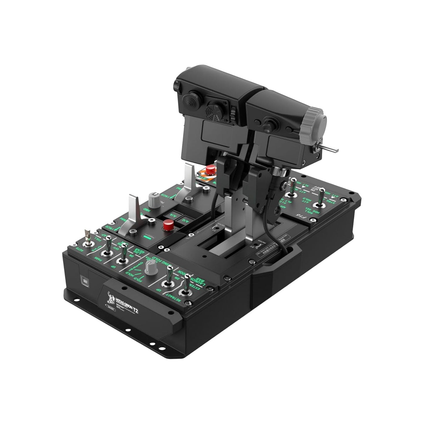 WINWING Orion2 HOTAS Metal Warthog: StriktAce EX II Metal Throttle Grip - Unprecedented Immersive Flight Experience, 57 Physical Switches, Four-Speed Dial Wheel Switch,With Dual Throttle Connectors