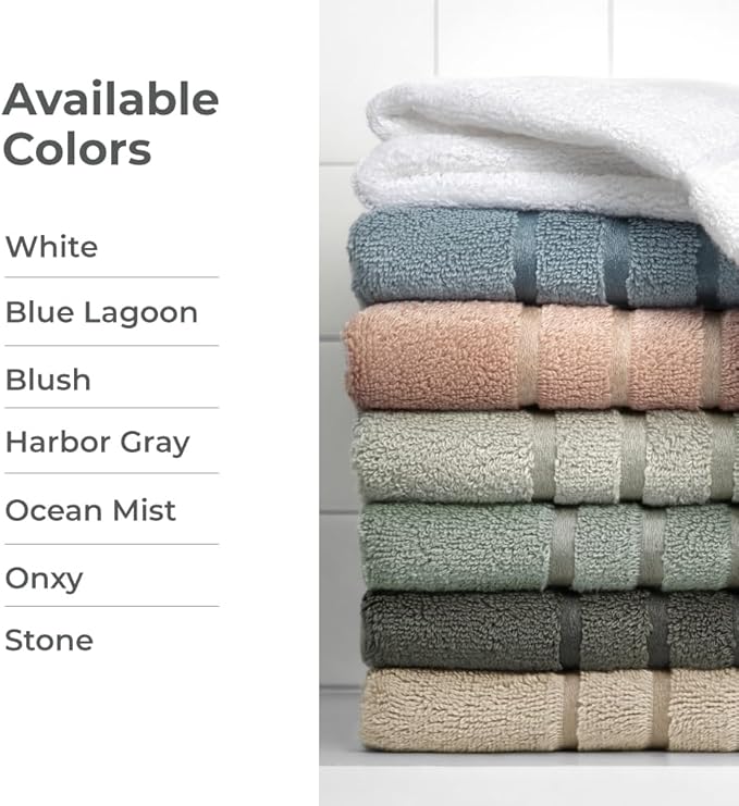 Cariloha Bath Towel |Blue Lagoon | 28"x54" | Turkish Cotton & Viscose Material - Image 4