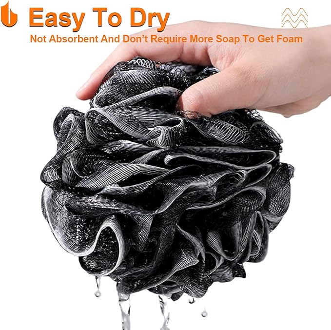 Urbanstrive Shower Bath Sponge XL 75g Soft Shower Loofahs Balls - Image 5