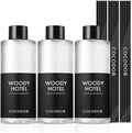 COCODOR Reed Diffuser Oil Refill/Woody Hotel /6.7oz / 3 Pack/Aromatherapy by COCODOR