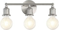3-Light Vanity Light Fixture, Modern Brushed Nickel Wall Sconce Light Fixture by Makeyourlifeawesome