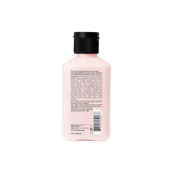 Hempz Mini Juicy Peach Lotion, Ultra Hydrating Body Moisturizer 2.25 fl.oz. - Image 2