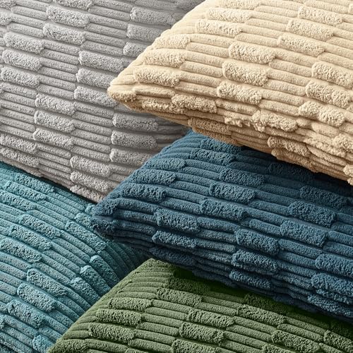 Kevin Textile 14x24 Inch Lumbar Pillow Cover 1 Pack Soft Plush Stripe - Image 4