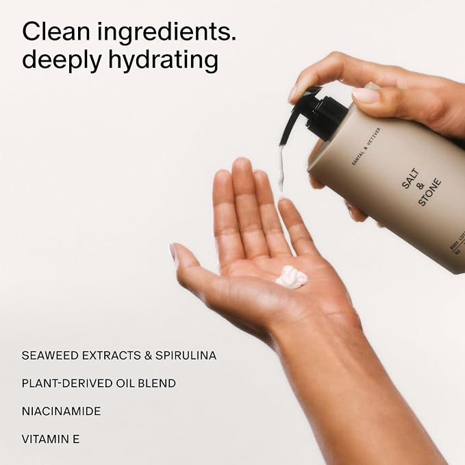 Salt & Stone Body Lotion for Women & Men | Neroli & Basil | Hydrates, Nourishes - Image 2