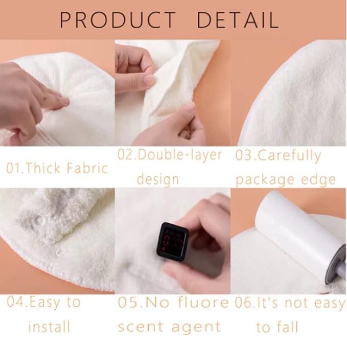 4 Pack Reusable Face Towel Mask Cold Hot Compress Facial Steamer Towel - Image 4