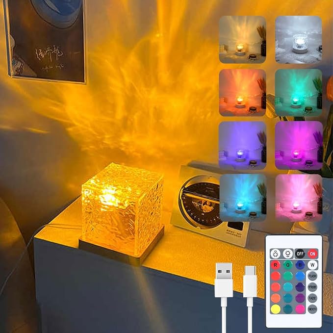 Ocean Wave Ceiling Projector, 16 Colors Ocean Wave Light Projector, Water by VcwttyUS